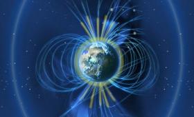 an image of the Earth and its magnetic fields