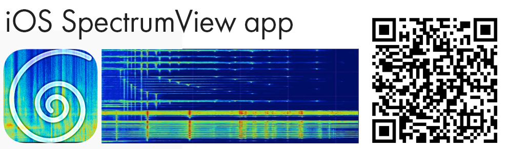 iOS SpectrumView QR code banner