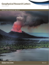 Erupting volcano painting