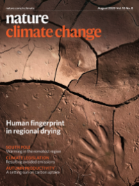 Nature Climate Change journal cover