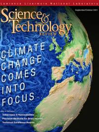 Science & Technology review magazine cover with Earth image