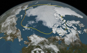 Arctic from space photo