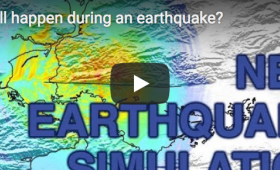 Screen shot of video on earthquake simulation