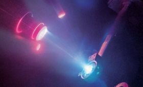 Laser-driven shock compression experiment