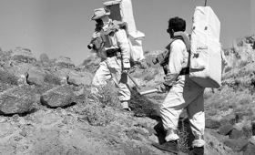 Astronauts at the Nevada Test Site