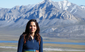 Ivana Cvijanovic with mountain backdrop