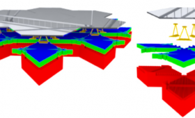 Computer-aided design models show how the micromirrors are configured.