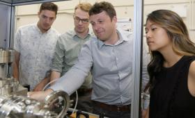 Scientists examine portable diagnostic machine capable of probing inside metal parts