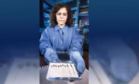 Anna Belle holding probes
