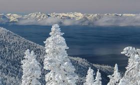 Lake Tahoe in winter
