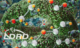 An artist's rendering of a printed spiral filament loaded with live cells.