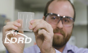 Scientist holds chip-based platform
