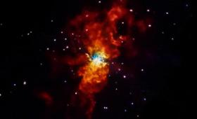 Nebula formed by supernova