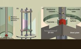 Schematic of explosives imaging experiment