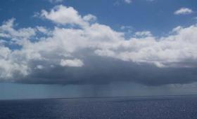 Stratocumulus clouds with drizzle over the ocean