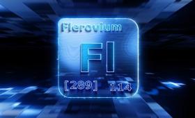 Illustration of the symbol for chemical element flerovium