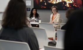 LLNL employees participate in a fireside chat