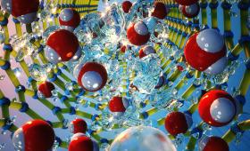 An atomic-level view of water confined in a small-diameter nanotube. 
