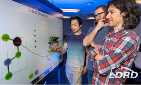 Left to right: LLNL researchers Jimmy Shen, Lars Voss and Joel Varley have software that can efficiently and effectively automate and analyze point defects in materials.
