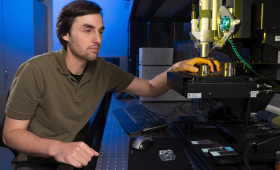 Harrison Horn and collaborators used a laser-heated diamond-anvil cell to recreate the conditions that could exist on some exoplanets.