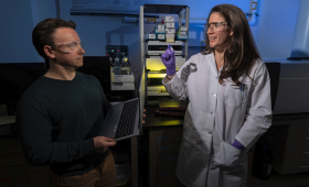 LLNL scientists Colin Ponce and Carolyn Fisher initiated and led a cross-disciplinary team that developed a machine-learning model to distinguish opioids from other chemicals.