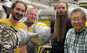 The LLNL team of researchers who designed and built the CHICOX detector, which will contribute important data to inform theories and models of nuclear physics.